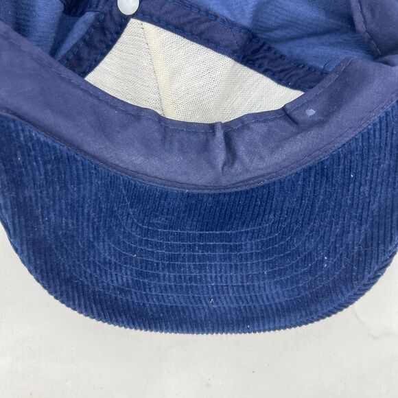 Vintage Smith Western Hat Mens Snapback Navy La Conner Corduroy Baseball Cap - Picture 12 of 15